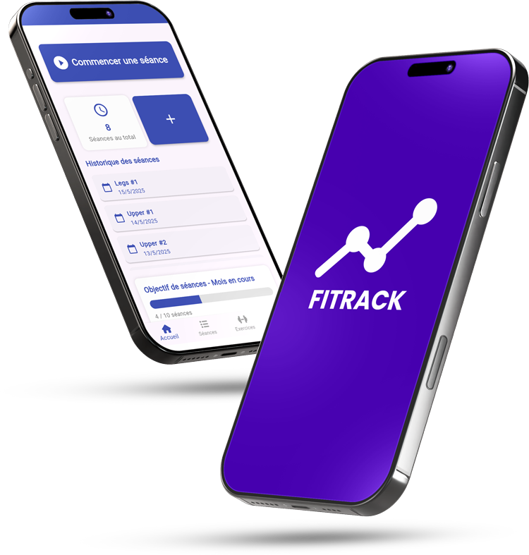 Aperçu de l'application Fitrack pour le suivi des entraînements sportifs